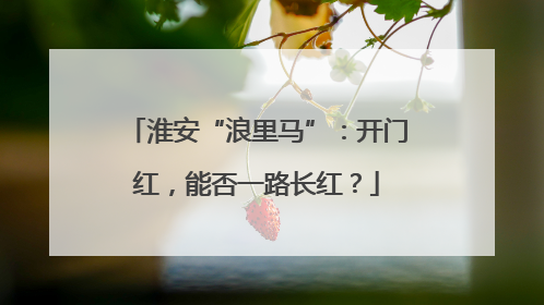 淮安“浪里马”：开门红，能否一路长红？