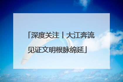 深度关注丨大江奔流见证文明根脉绵延