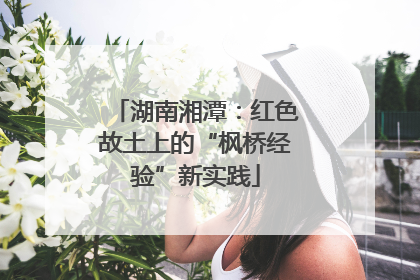 湖南湘潭：红色故土上的“枫桥经验”新实践