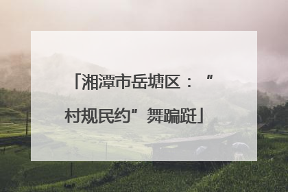 湘潭市岳塘区：“村规民约”舞蹁跹