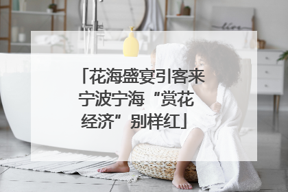 花海盛宴引客来 宁波宁海“赏花经济”别样红