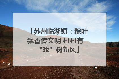 苏州临湖镇：粽叶飘香传文明 村村有“戏”树新风