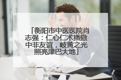 衡阳市中医医院肖志强：仁心仁术播撒中非友谊，岐黄之光照亮津巴大地