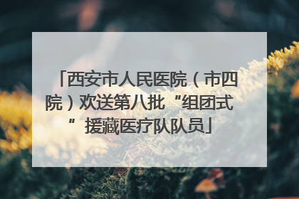 西安市人民医院（市四院）欢送第八批“组团式”援藏医疗队队员