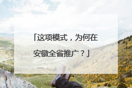 这项模式，为何在安徽全省推广？
