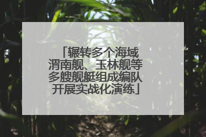 辗转多个海域 渭南舰、玉林舰等多艘舰艇组成编队开展实战化演练