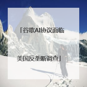 谷歌AI协议面临美国反垄断调查