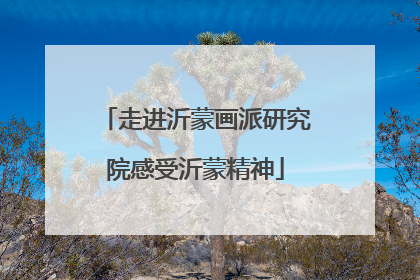 走进沂蒙画派研究院感受沂蒙精神
