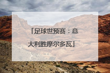 足球世预赛：意大利胜摩尔多瓦