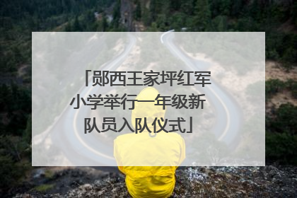 郧西王家坪红军小学举行一年级新队员入队仪式