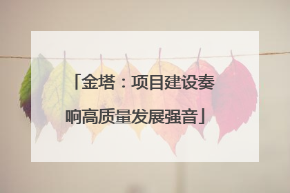 金塔：项目建设奏响高质量发展强音