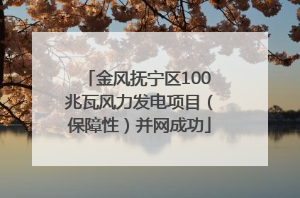 金风抚宁区100兆瓦风力发电项目（保障性）并网成功