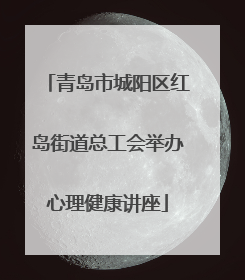 青岛市城阳区红岛街道总工会举办心理健康讲座