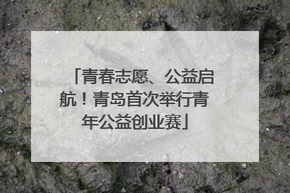 青春志愿、公益启航！青岛首次举行青年公益创业赛