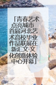 青春艺术点亮城市 首届河北艺术高校毕业作品联展在新汇文·文化创意体验中心开幕