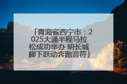 青海省西宁市：2025大通半程马拉松成功举办 明长城脚下跃动奔跑音符
