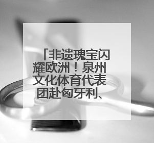 非遗瑰宝闪耀欧洲！泉州文化体育代表团赴匈牙利、塞尔维亚交流