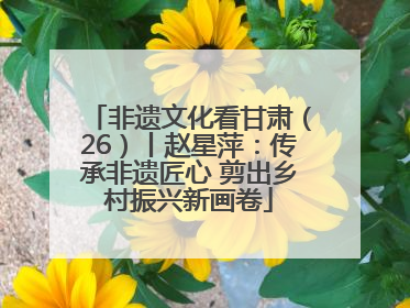 非遗文化看甘肃（26）丨赵星萍：传承非遗匠心 剪出乡村振兴新画卷