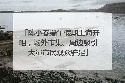 陈小春端午假期上海开唱，场外市集、周边吸引大量市民观众驻足