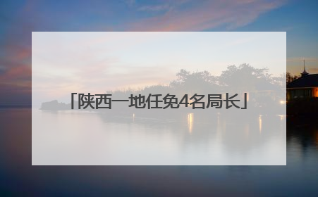 陕西一地任免4名局长
