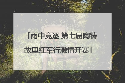 雨中竞逐 第七届陶铸故里红军行激情开赛