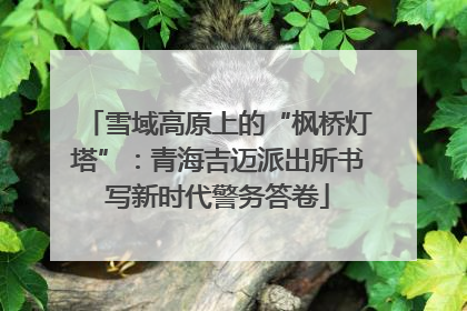 雪域高原上的“枫桥灯塔”：青海吉迈派出所书写新时代警务答卷
