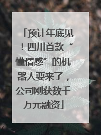 预计年底见！四川首款“懂情感”的机器人要来了，公司刚获数千万元融资