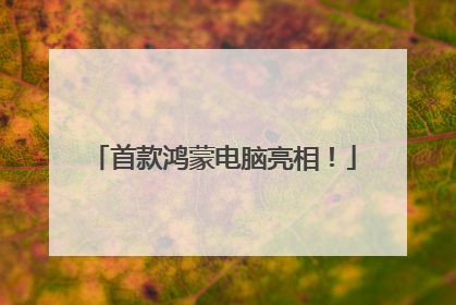 首款鸿蒙电脑亮相！
