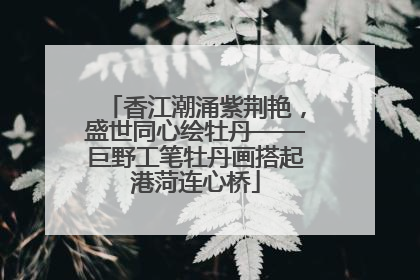 香江潮涌紫荆艳，盛世同心绘牡丹——巨野工笔牡丹画搭起港菏连心桥