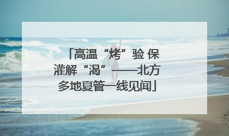 高温“烤”验 保灌解“渴”——北方多地夏管一线见闻