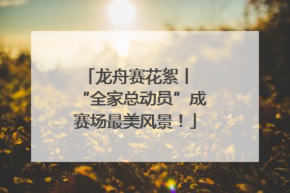 龙舟赛花絮丨 “全家总动员”成赛场最美风景！
