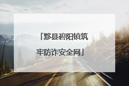 黟县碧阳镇筑牢防诈安全网