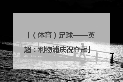 （体育）足球——英超：利物浦庆祝夺冠