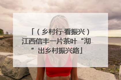 （乡村行·看振兴）江西信丰一片茶叶“沏”出乡村振兴路