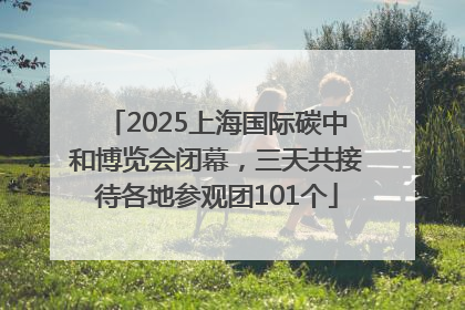 2025上海国际碳中和博览会闭幕，三天共接待各地参观团101个