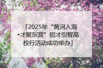 2025年“黄河入海•才聚东营”招才引智高校行活动成功举办
