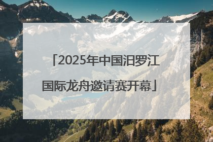2025年中国汨罗江国际龙舟邀请赛开幕