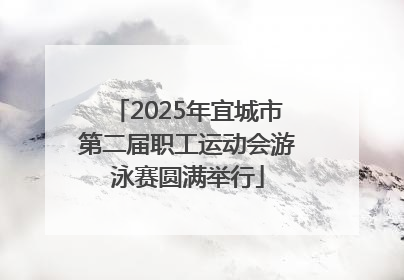 2025年宜城市第二届职工运动会游泳赛圆满举行