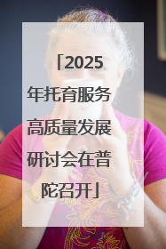 2025年托育服务高质量发展研讨会在普陀召开