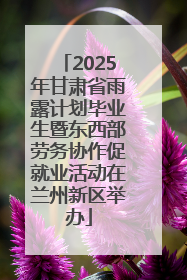 2025年甘肃省雨露计划毕业生暨东西部劳务协作促就业活动在兰州新区举办