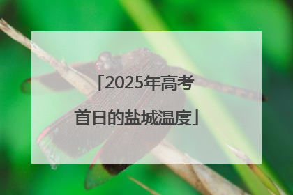 2025年高考首日的盐城温度