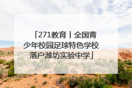 271教育丨全国青少年校园足球特色学校落户潍坊实验中学