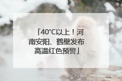 40℃以上！河南安阳、鹤壁发布高温红色预警