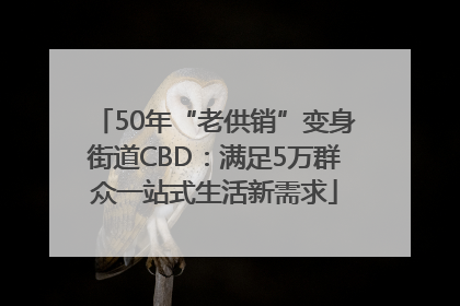 50年“老供销”变身街道CBD：满足5万群众一站式生活新需求