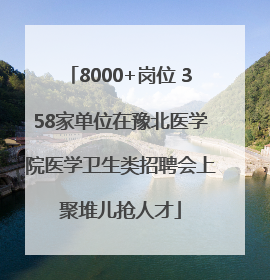 8000+岗位 358家单位在豫北医学院医学卫生类招聘会上聚堆儿抢人才