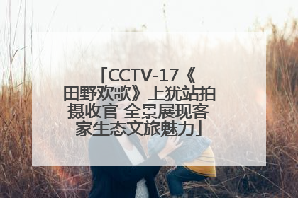 CCTV-17《田野欢歌》上犹站拍摄收官 全景展现客家生态文旅魅力