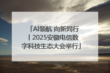 AI领航 向新同行丨2025安徽电信数字科技生态大会举行