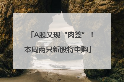 A股又现“肉签”！本周两只新股将申购