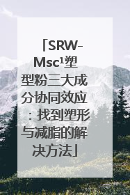 SRW-Msc¹塑型粉三大成分协同效应：找到塑形与减脂的解决方法
